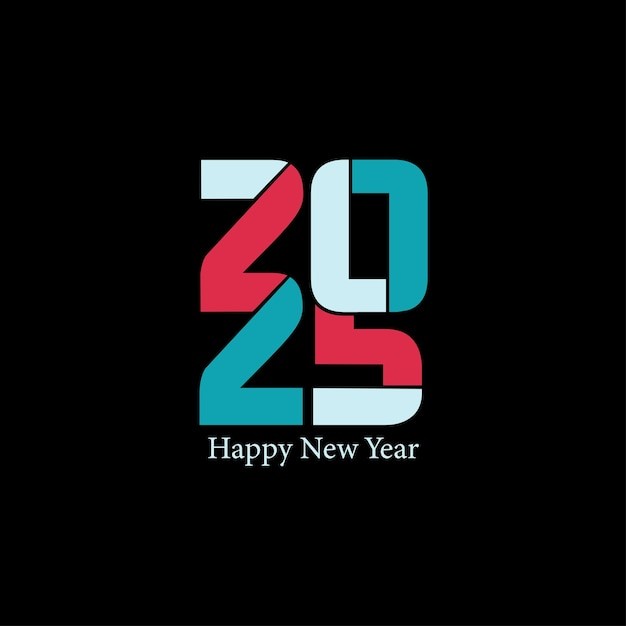 2025年新年艺术数字元素