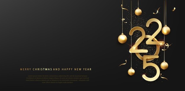 2025年新年艺术数字元素