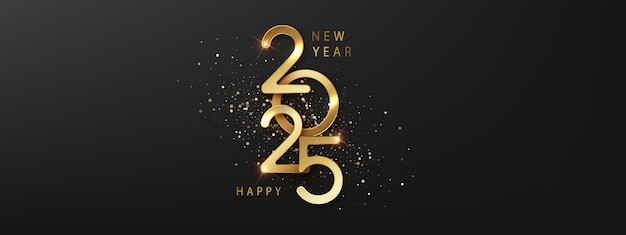 2025年新年艺术数字元素