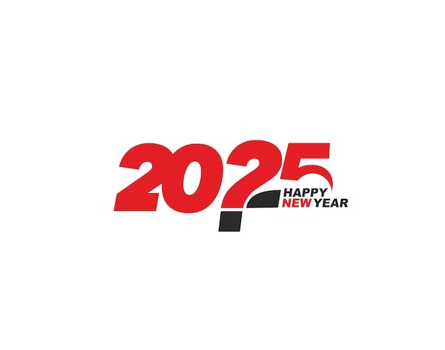 2025年新年艺术数字元素