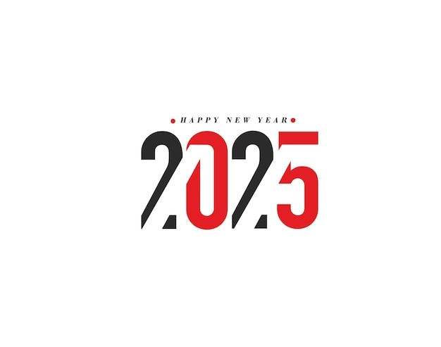 2025年新年艺术数字元素