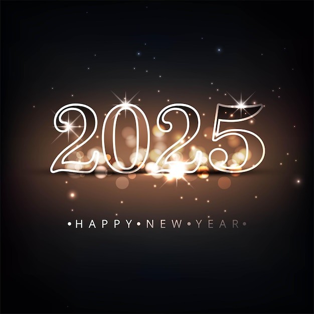 2025年新年艺术数字元素