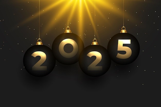 2025年新年艺术数字元素