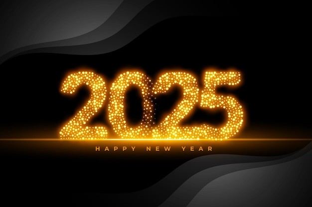 2025年新年艺术数字元素