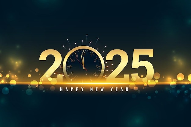 2025年新年艺术数字元素