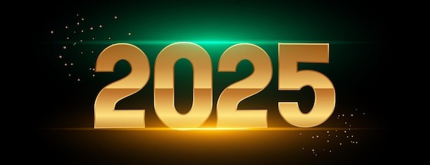 2025年新年艺术数字元素