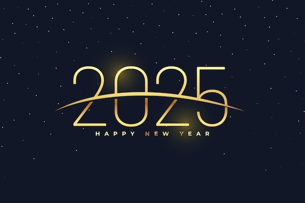 2025年新年艺术数字元素