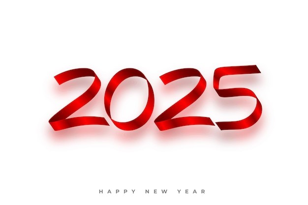 2025年新年艺术数字元素