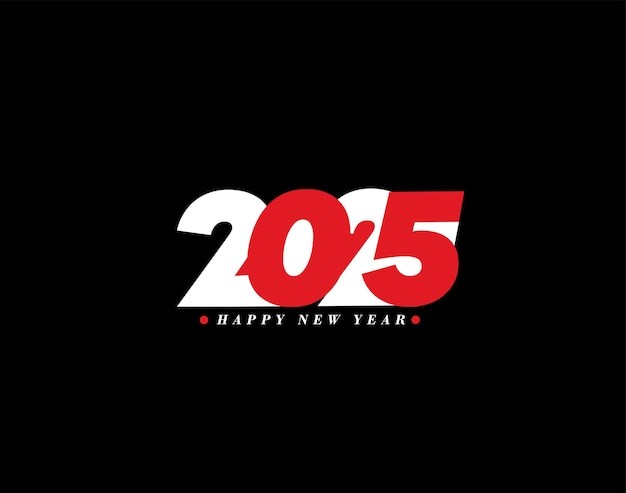 2025年新年艺术数字元素