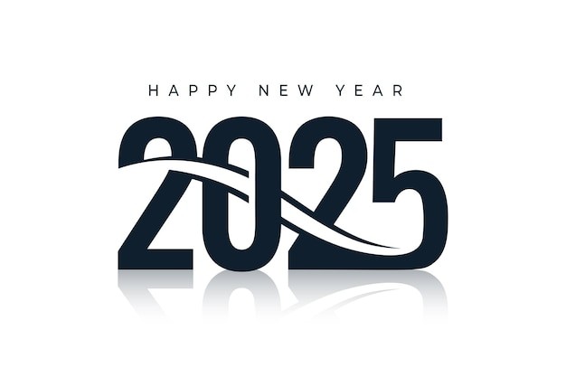 2025年新年艺术数字元素