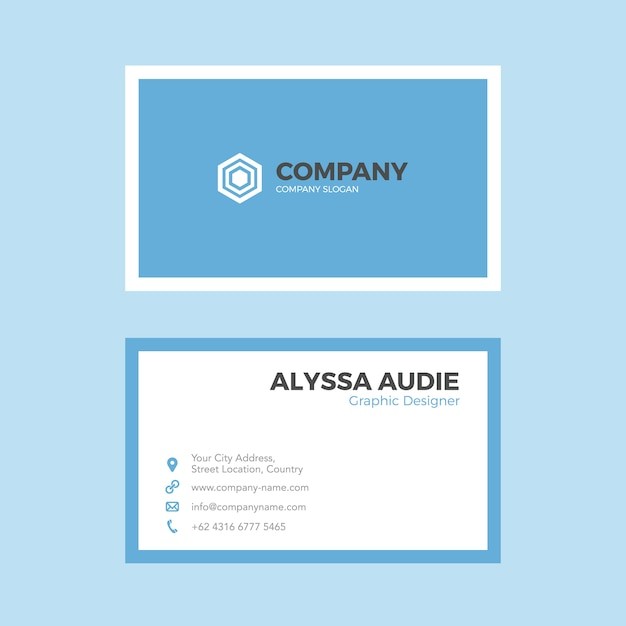 极简商务简约名片模板