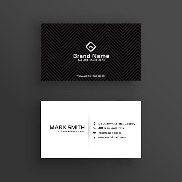 极简商务简约名片模板