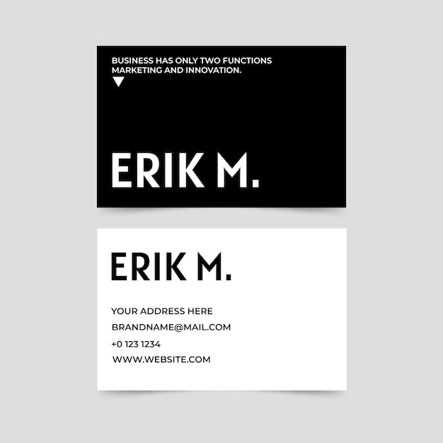 极简商务简约名片模板