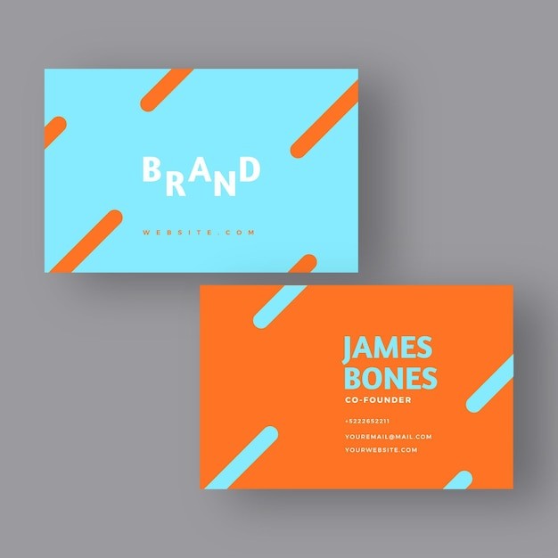 极简商务简约名片模板