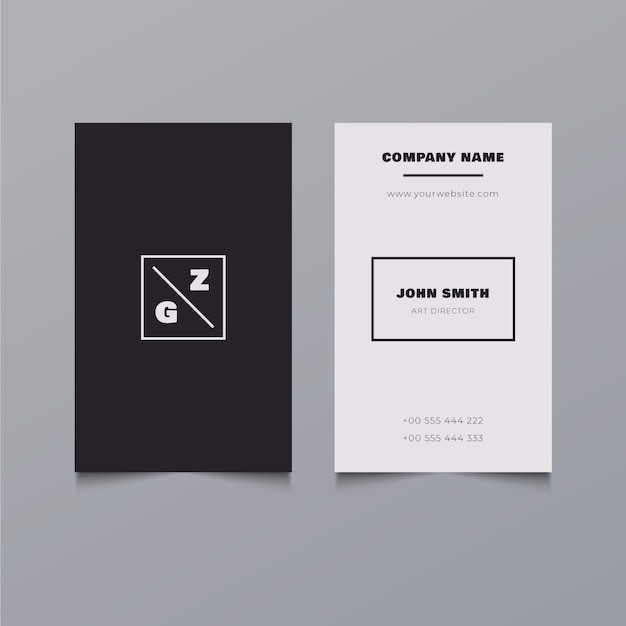 极简商务简约名片模板