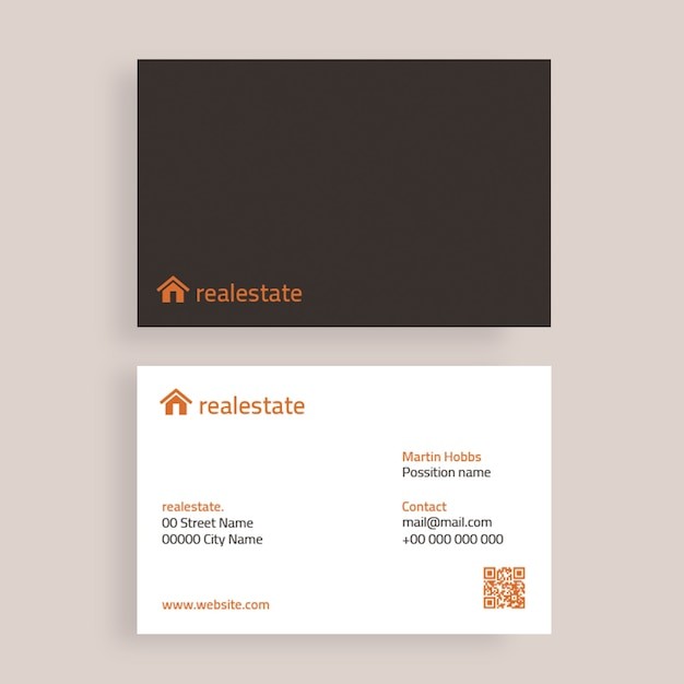 极简商务简约名片模板