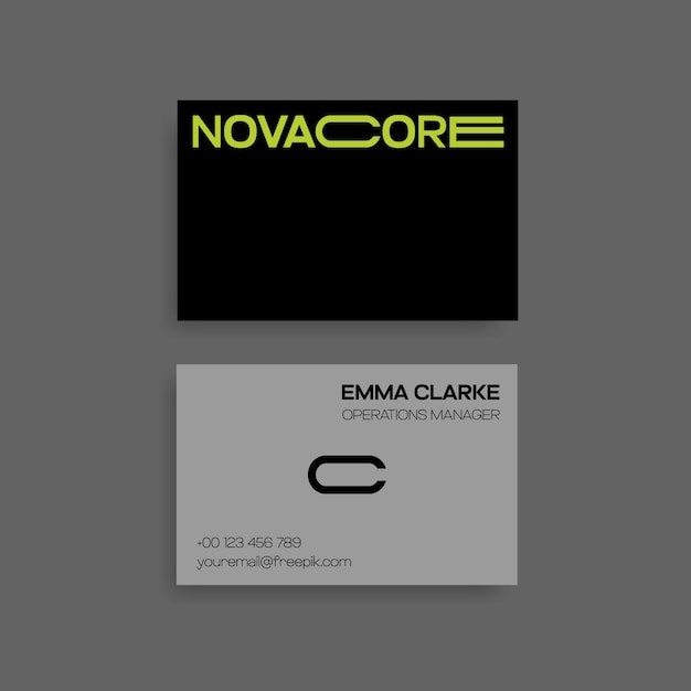 极简商务简约名片模板