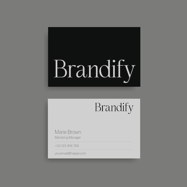 极简商务简约名片模板