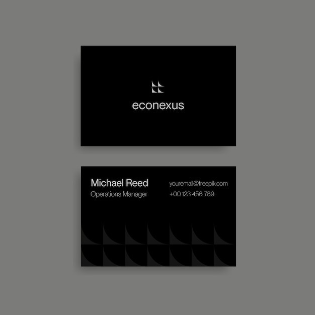 极简商务简约名片模板