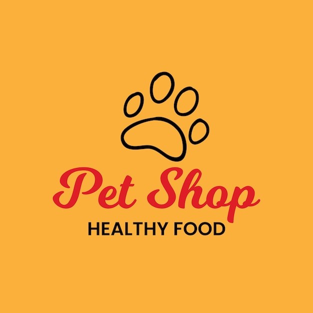 宠物动物狗爪印logo标志