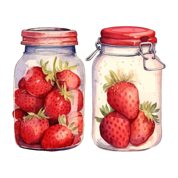 水果草莓插画插图元素