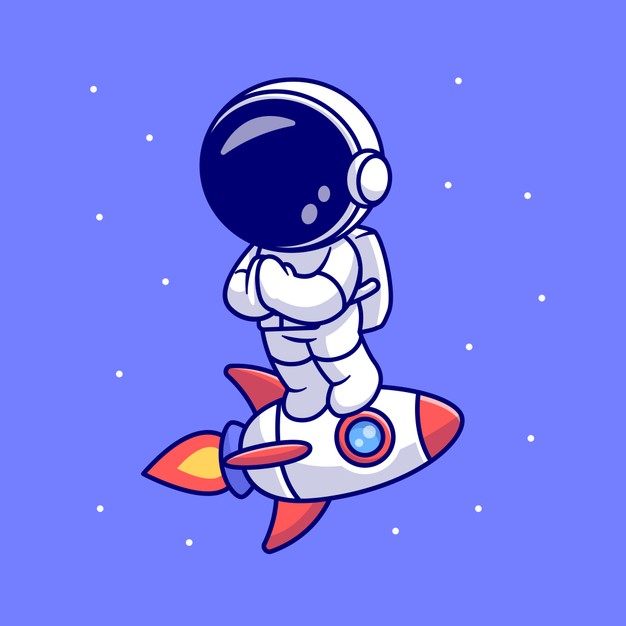太空宇航员卡通插画