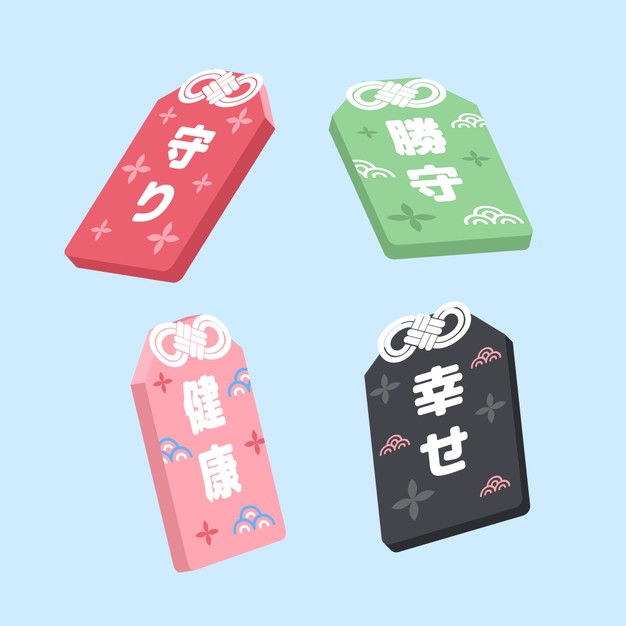 四款日式护身符设计御守