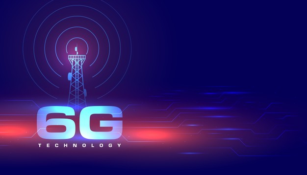 未来科技6G通信概念图背景