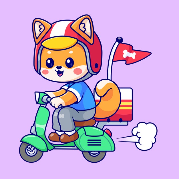 可爱猫咪送餐员