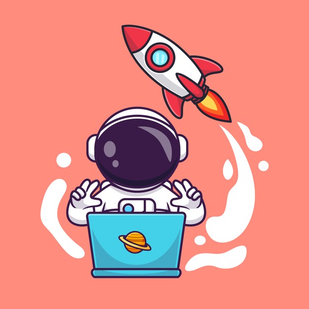 太空探索主题插画