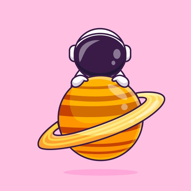 太空宇航员与行星