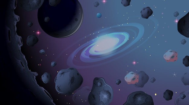 宇宙星云与陨石